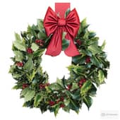 holly christmas wreath