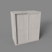 large cabinet with sliding wooden doors, art. 321, 720x815nx390, beige