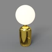 aballs m pe gold table lamp