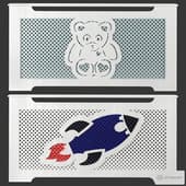 a set of radiator screens for children's room 2