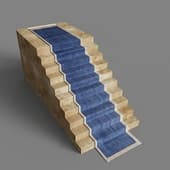 a blind staircase with a path