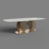 dining table with metal base2