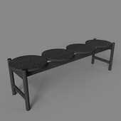 bench four circles 3 (1600x400 mm)