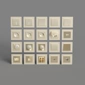werkel sockets and switches (champagne fluted)