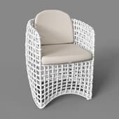 dynasty dining chair - white mushroom