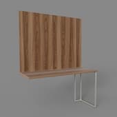 montreal desk with panel left
