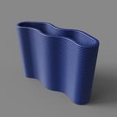 vase chayka blue