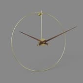 new anda brass-walnut wall clock