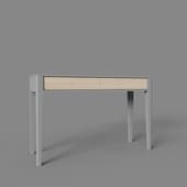 fjord console with two drawers 120*40 cm (white)