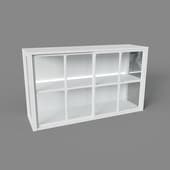 large cabinet with double led backlight, art. 600 led, 1400x815nx390, white