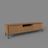 tv cabinet velvet oak chestnut matt