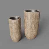 effectory wood tall pot oak planters