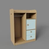archie's shelving-2 greenish plywood