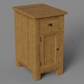 kitchen cabinet with one door and one drawer in classic style