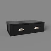 large shelf with drawer, art. 327, 700x204nx390, black