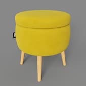 ottis pouf, yellow