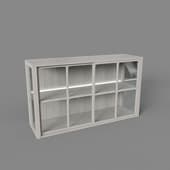 large cabinet with double led backlight, art. 600 led, 1400x815nx390, beige