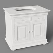 scandinavian style bathroom cabinet under the sink