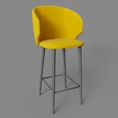 mark bar stool, yellow