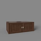 mezzanine for a wardrobe with wooden doors, art. 397a, 1000x360nx600