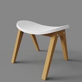 classic stool (white)