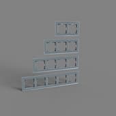 glass frames for sockets and switches werkel diamant black