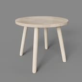 dilcia round children's table made of solid rubber ø 55 cm