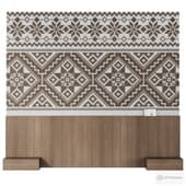 wall panels headboard russian ornament 022