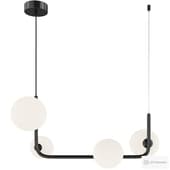 Marcan 4 ball chandelier black line