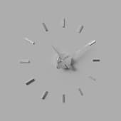 puntos suspensivos wall clock 12 chrome