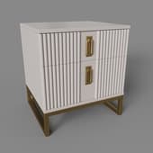 bedside table with 2 drawers nice