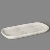 mosaic bathroom accessories stand, light beige bergenson bjorn