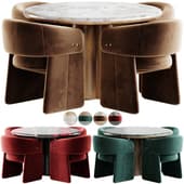 Dining Chair Shelbourne and Poli Oak And Honey Onyx