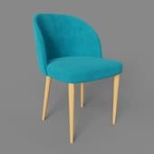 tony's chair, emerald, legs - beech