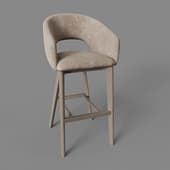 romy bar stool (76), light brown