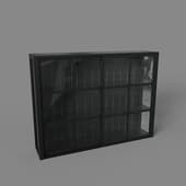 high double cabinet, art. 616, 1400x1050x310, black