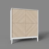 fjord cabinet 4 doors (white)