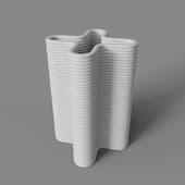 the vase is white