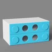 small chest of drawers with 2 drawers