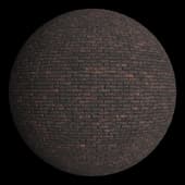 brown brick rough, dark grout bricks violet worn dark mortar