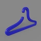 hanger-hangers bar, blue