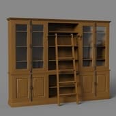 a showcase cabinet with a belgian lock in a classic style