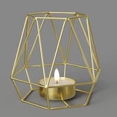 krister candle holder, brass, bergenson bjorn
