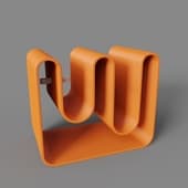 eburet mini desktop organizer stand orange