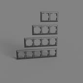 plastic frames for sockets and switches werkel fiore black