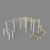 romana 501 38 01 sports complex with press bench (grey)