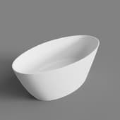 omnires sienawwbcp freestanding bathtub 160x80 cm , white-black
