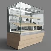 neutral bread showcase (3 shelves) rkv24 az crystal