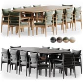 Magnolia Chair Outdoor and CURVE table