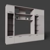 rimini white living room set with tv space (5), 217.8 cm